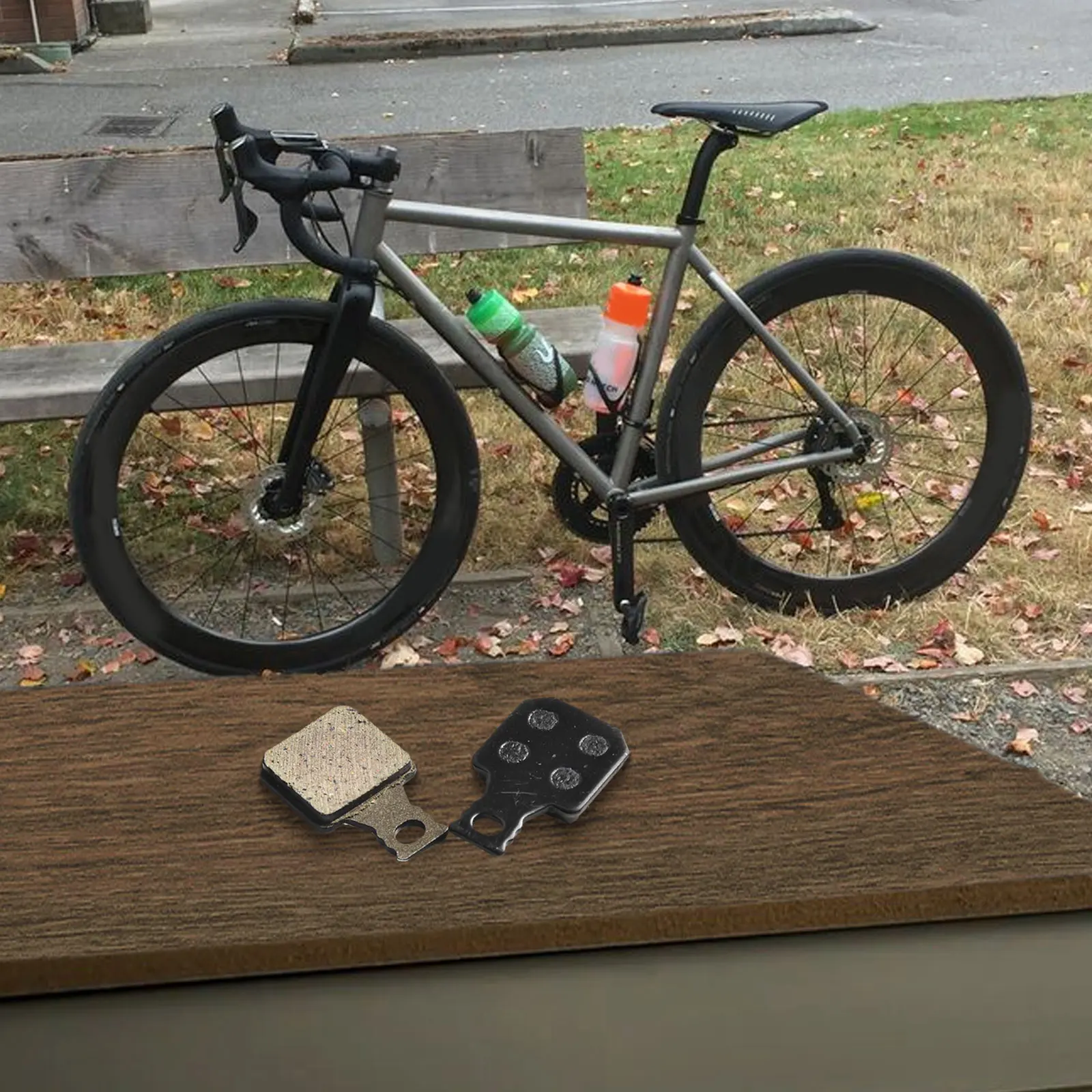 صيانة الدراجة وسادات فرامل الدراجة أداء الفرامل وسادات الفرامل خفيفة الوزن أداء مثالي لركوب الدراجات التكيف السريع #3