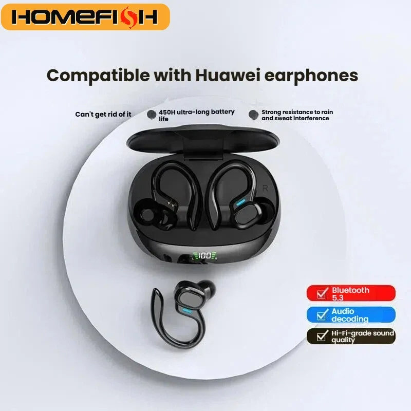 HOMEFISH SP16 Wireless Earphones Ture Wireless Earbuds Ear Sports HiFI Stereo Waterproof Headset With Mic TWS Headphone