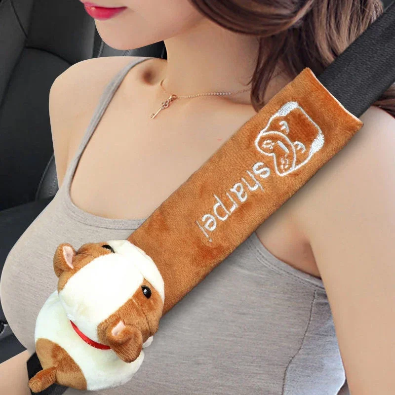Car seat belt shoulder protector, creative and personalized child protection, anti pinch neck,Car seat belt accessories