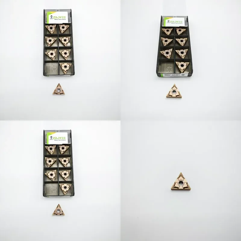 10pcs ZROYEE TNMG160404160408 CNC Lathe Carbide Inserts Diamond-Like Carbon DLC Coated 65HRC Universal Blade Tool Turning