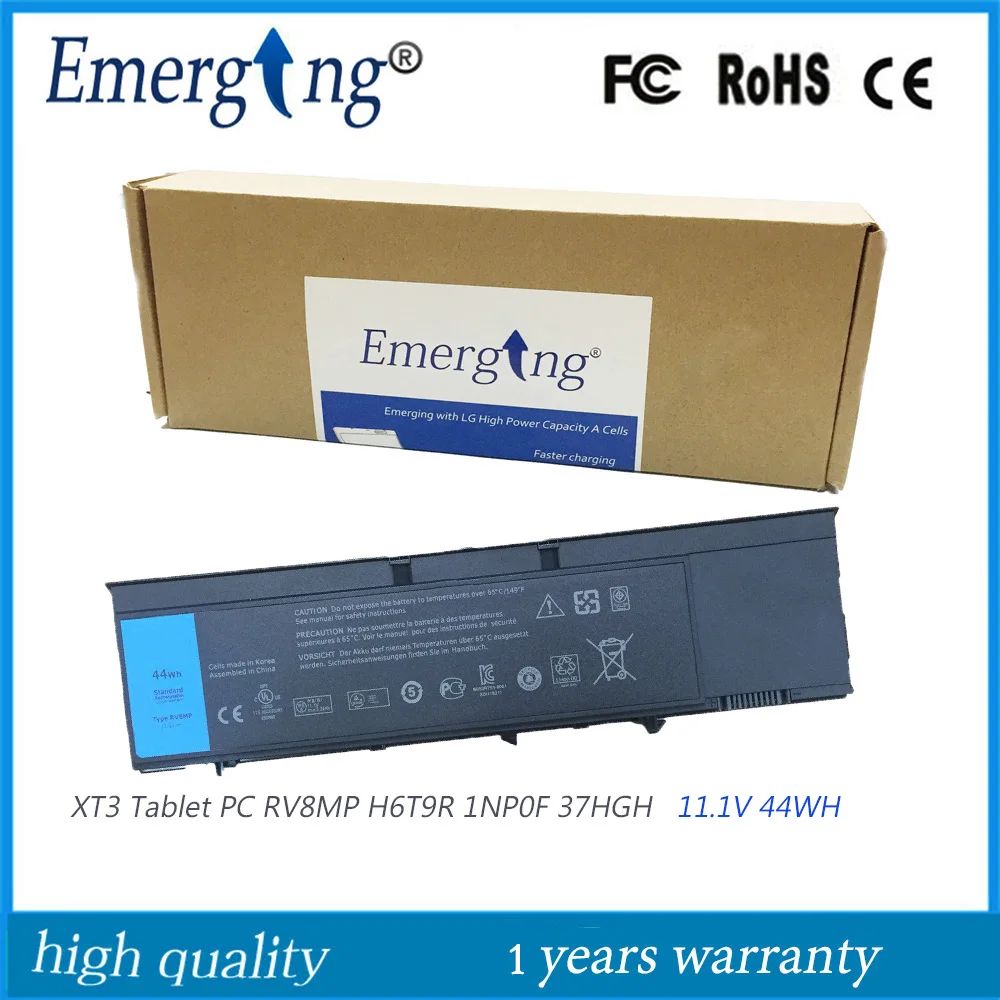 

11.1V 44WH Original RV8MP Battery for Dell Latitude XT3 Tablet PC H6T9R 1NP0F 37HGH