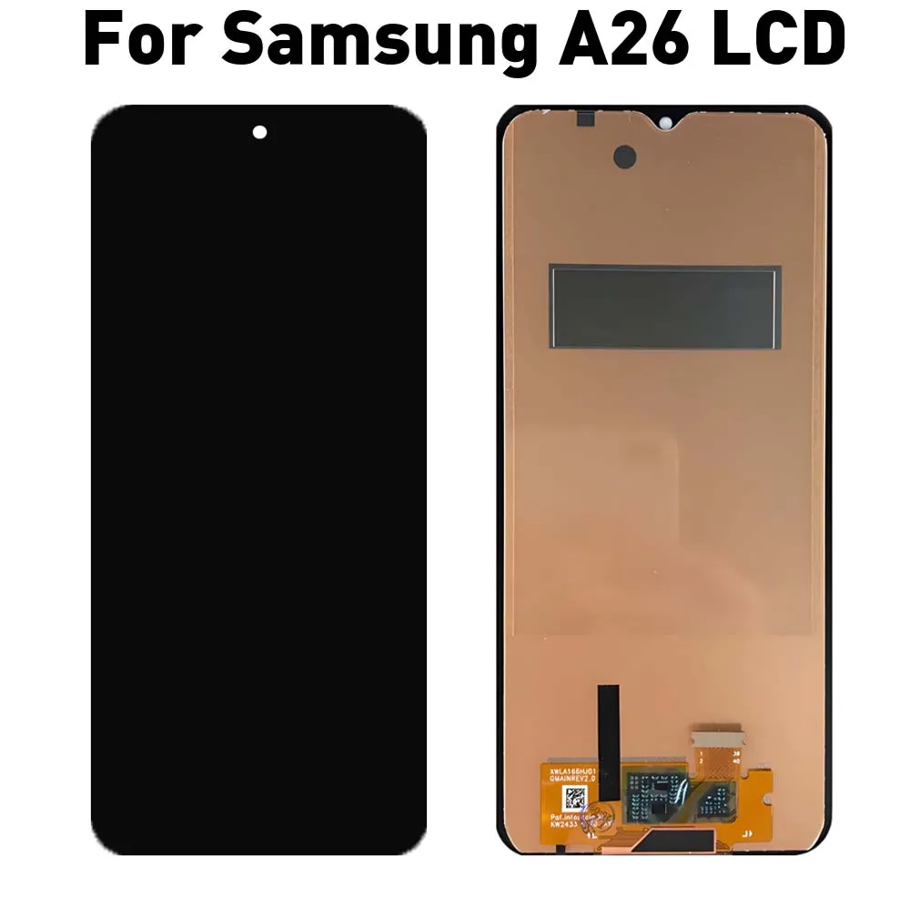 サムスン-a26-sm-a266e-sm-a266b-67-''-amoled-tft-lcd-ディスプレイタッチスクリーンデジタイザー交換アセンブリ電話修理用
