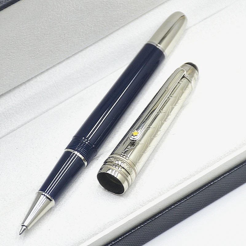 Special Edition Prince 145 Rollerball Pen Dark Blue Resin And Metal Office School Writing Ink Fountain Pen With MB Serial Number