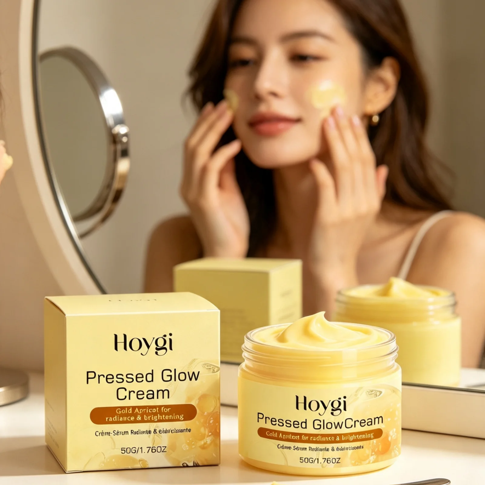 Hoygi Brightening Facial Cream Long Lasting Hydration Radiance Skin Nourishing Improve Dry Skin Soothing Face Moisturizer Cream
