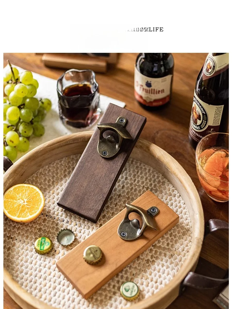 

Tlife Wooden Bottle Opener Luxury Creative Personalized Home Use Multi-purpose Wine Bottle Opener Practical Kitchen Tool