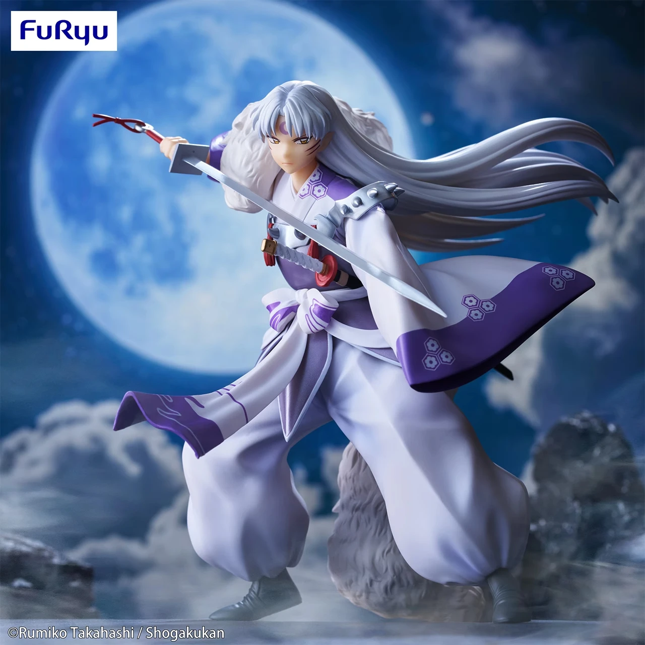 Furyu inuyasha sesshumaru tetsusaiga original garage kit kinder festival geschenk pvc modell puppe statue spielzeug desktop decorati ﻿