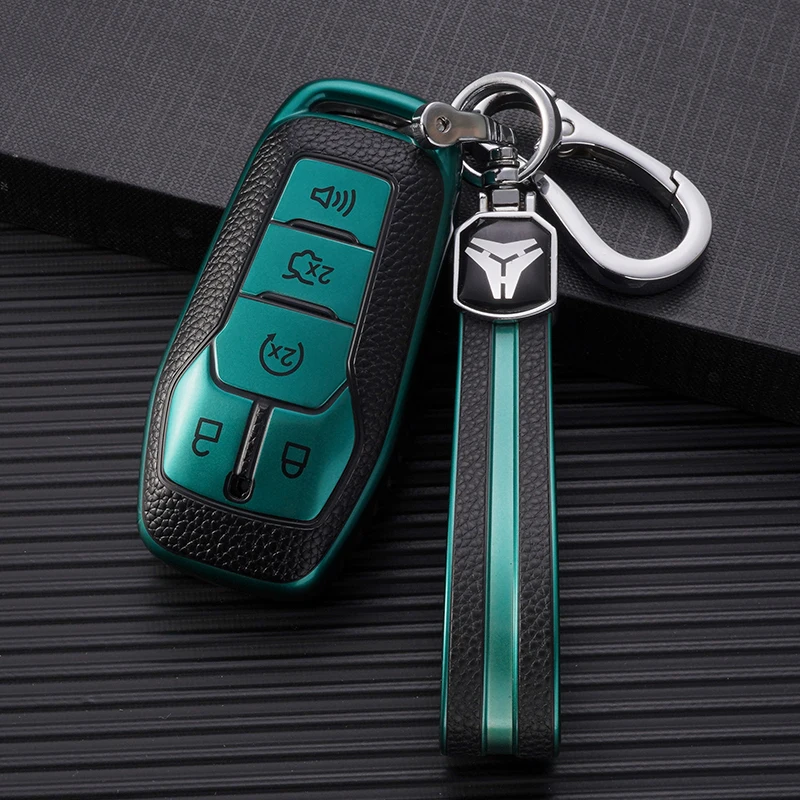 TPU Car Remote Key Case Cover Shell Fob Holder Keychain For Ford Fusion Mondeo Mustang F 150 Explorer Edge 2015 2016 2017 2018