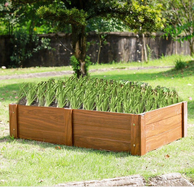 

Anti-corrosion wooden flower box Special basin for planting vegetables on the balcony roof of outdoor family courtyard