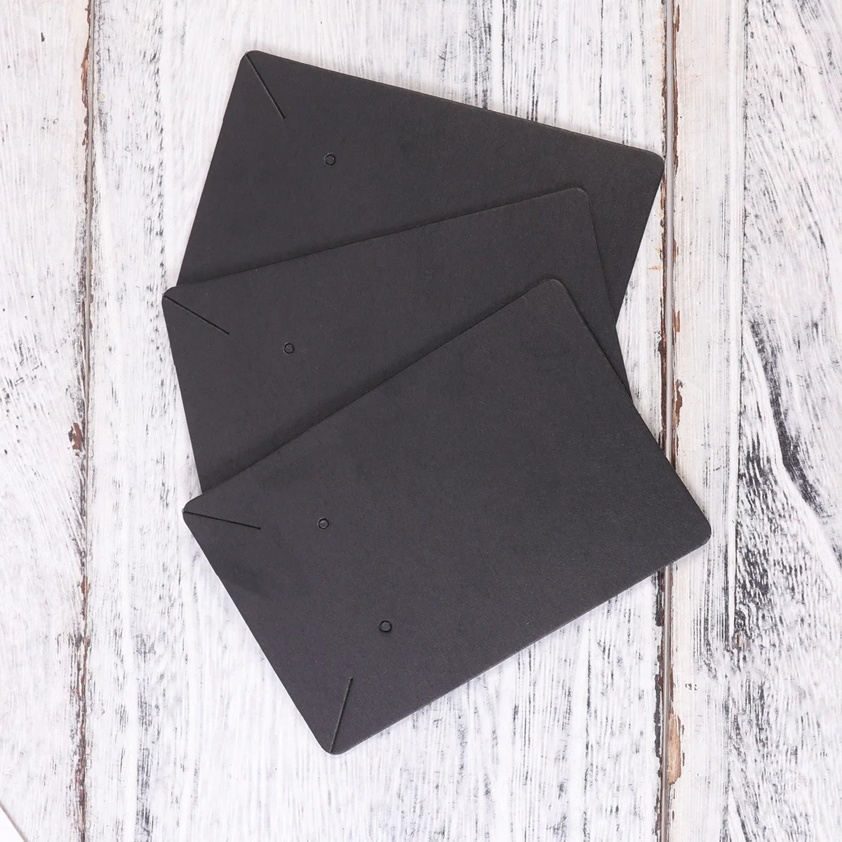 

50Pcs Paper Jewelry Display Cards Solid Kraft Earring Holder Precut Holes Flat Surface Easy Carry Storage Bag Packaging