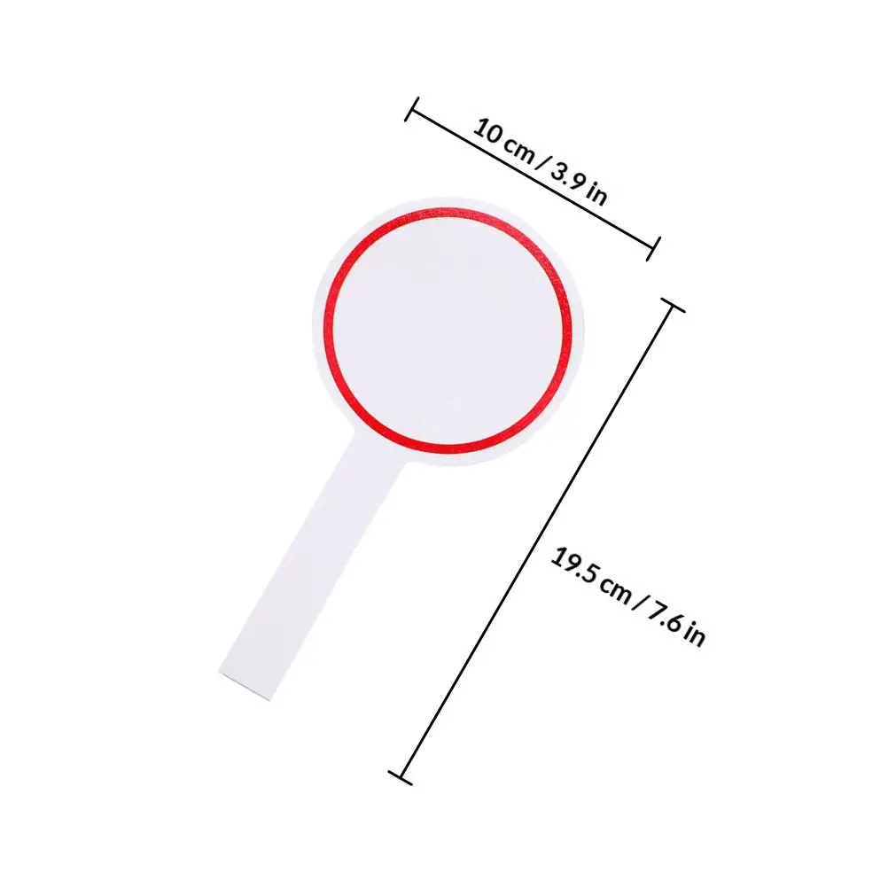 12Pcs Professional Scoreboard Single Side Portable Dry Erase Paddle Board for Judges Scoring Games Voting Erasable Mini