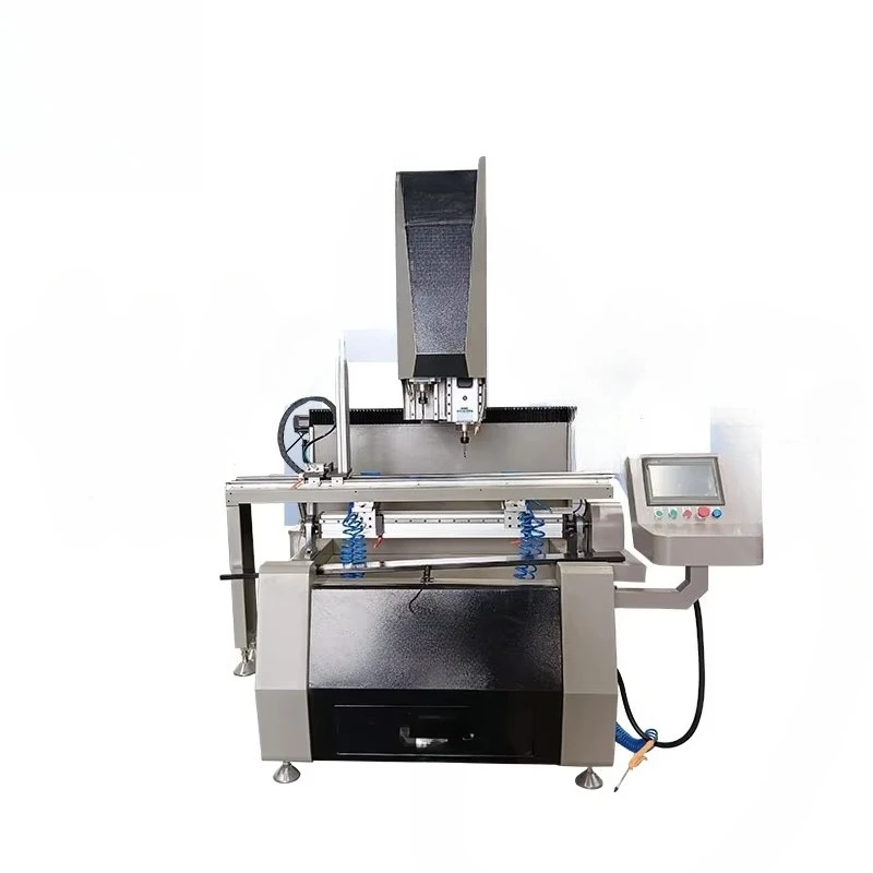 WEIKE High Precision 3 Axis CNC Aluminum Window Door Small Lathe Drilling and Milling Machine with PLC Motor Core Components