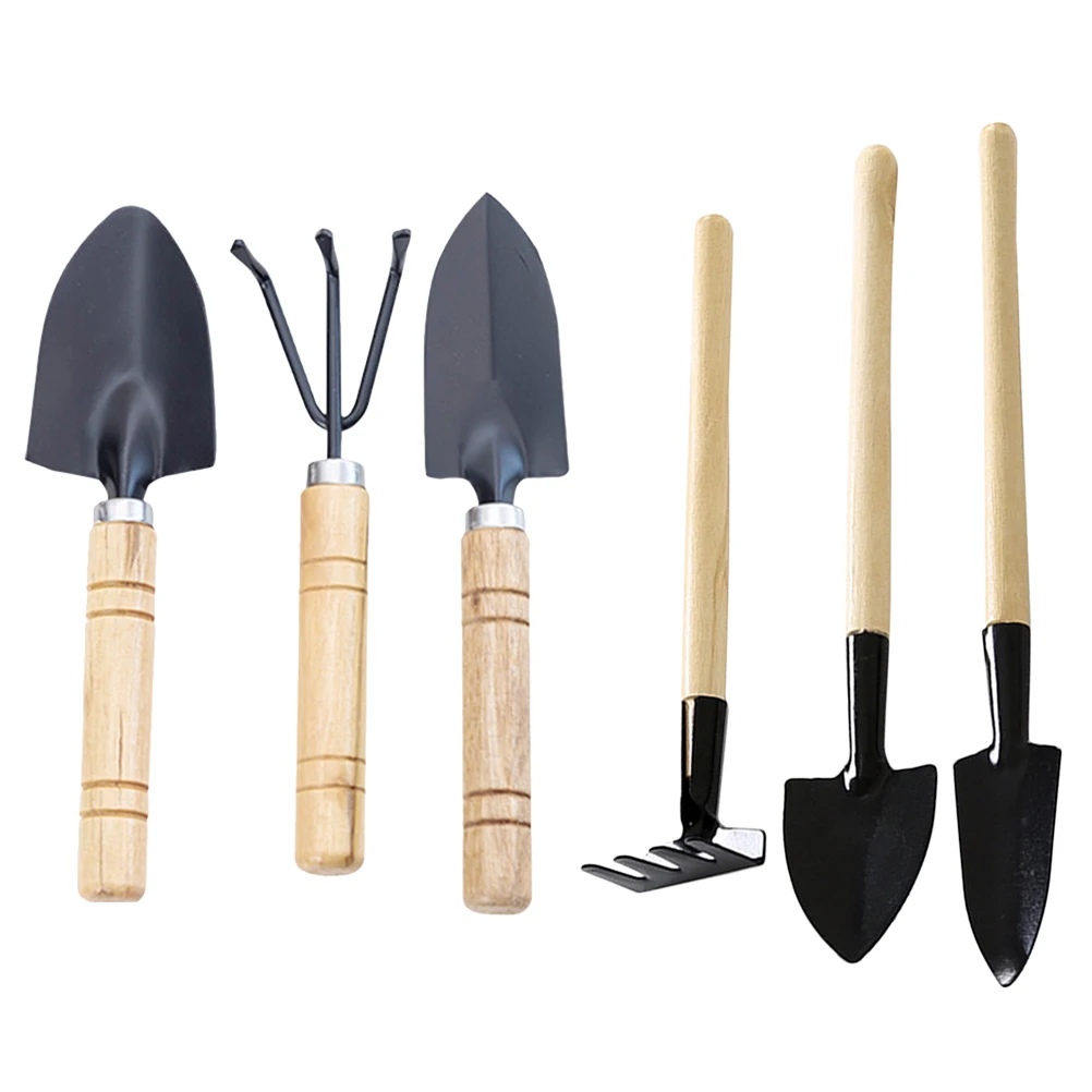 

Garden Tools Set Small Shovel Rake Weeder Thick Thin Handle Kit for Houseplants Flowers Succulents Vegetables Gardening