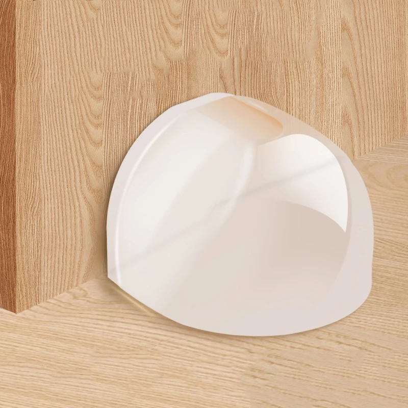 سدادة باب من السيليكون الشفاف بدون حفر وسادة مضادة للصدمات لسلامة المكتب والمنزل وحماية أثاث الحائط ومضاد للتصادمات #1