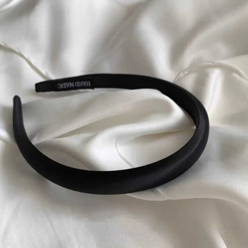 

Elegant Thin Silk Satin Headband Cloth Women Hair Hoop Sponge Hair Band Hairband Korean Style Headwear Girl/Women