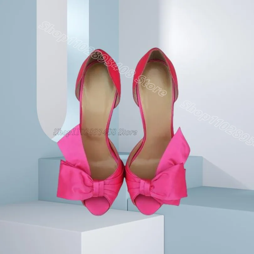 Rosa vermelha guarnição peep toe sandálias de seda deslizamento em novo elegante verão estilo doce design feminino festa sapatos casuais zapatos para mujere
