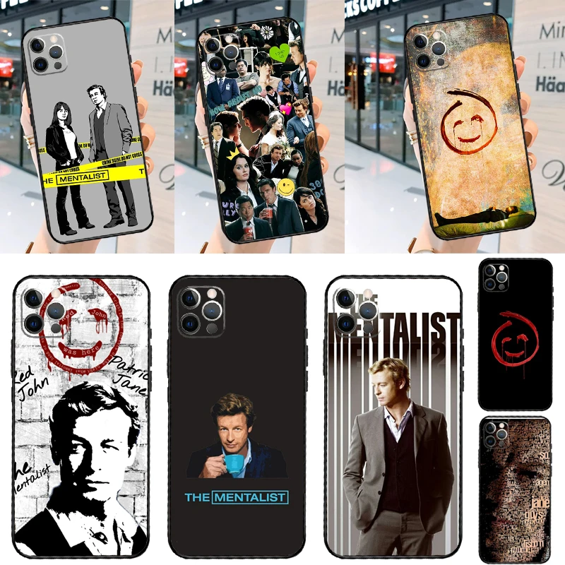 The Mentalist Red John Simon Baker Phone Case For iPhone 14 15 16 Pro Max 11 12 13 Pro X XR XS Max Plus Soft Cover