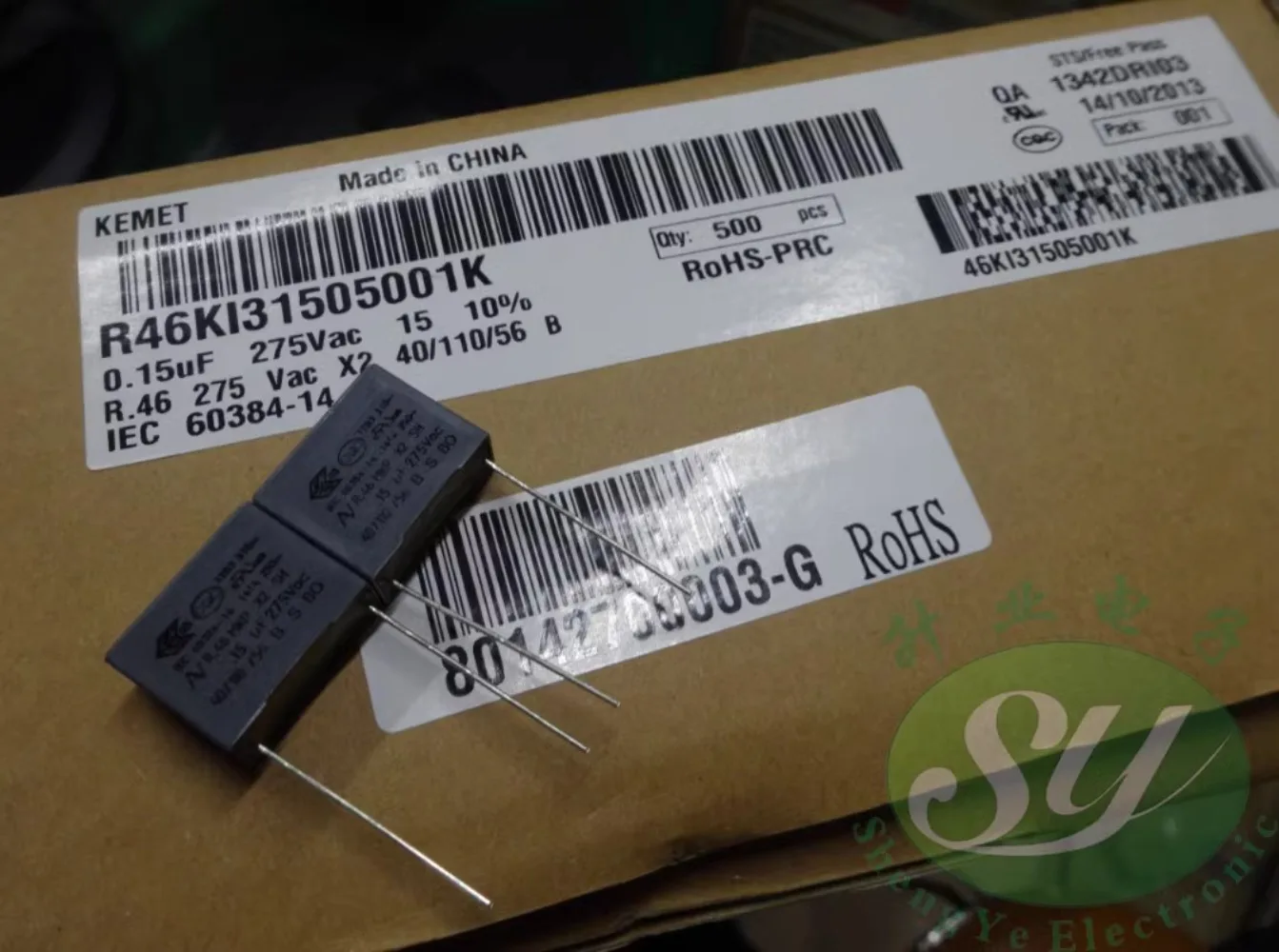 

20 шт. AV R46 0,15 мкФ/275 В переменного тока 150nf u15 154 новый пленочный конденсатор 15 мм