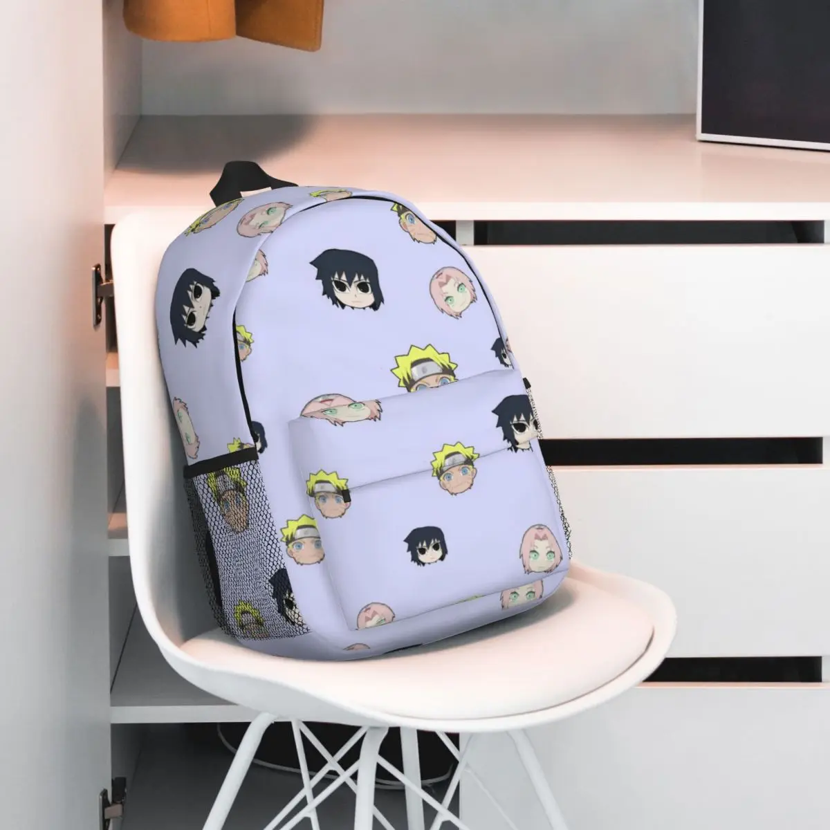 Mochila Naruto Durável de 15 Polegadas - Design Ergonômico Leve para Conforto e Conveniência