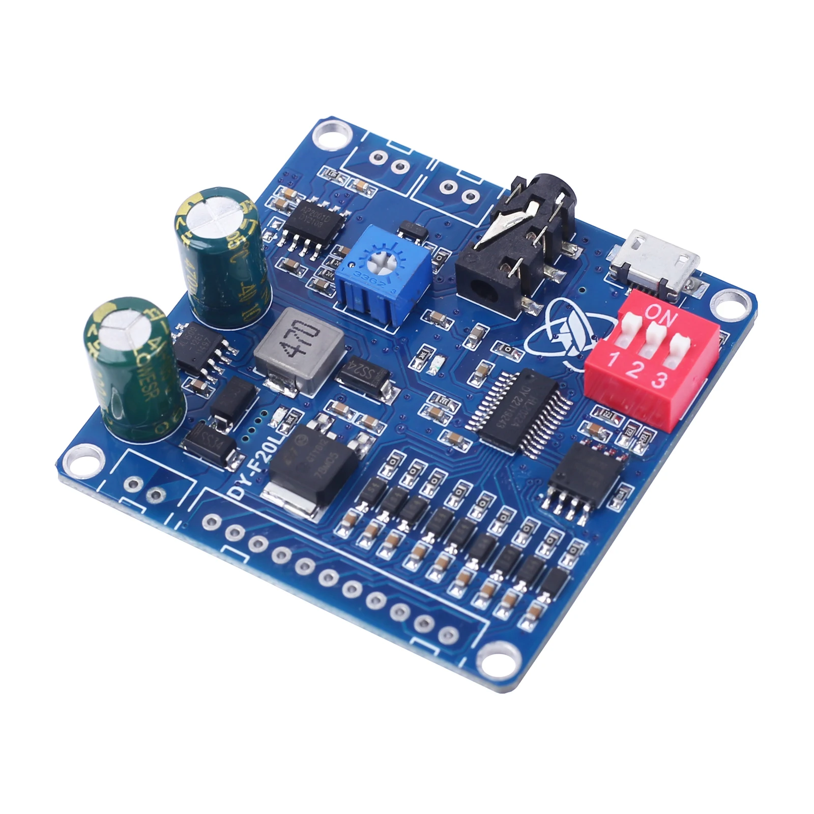 Voice Sound Playback Module 20W Mono 9ch Mp3 Player Power Digital Versterker Board Wav Uart Controller Voor Arduino Dc12/24V