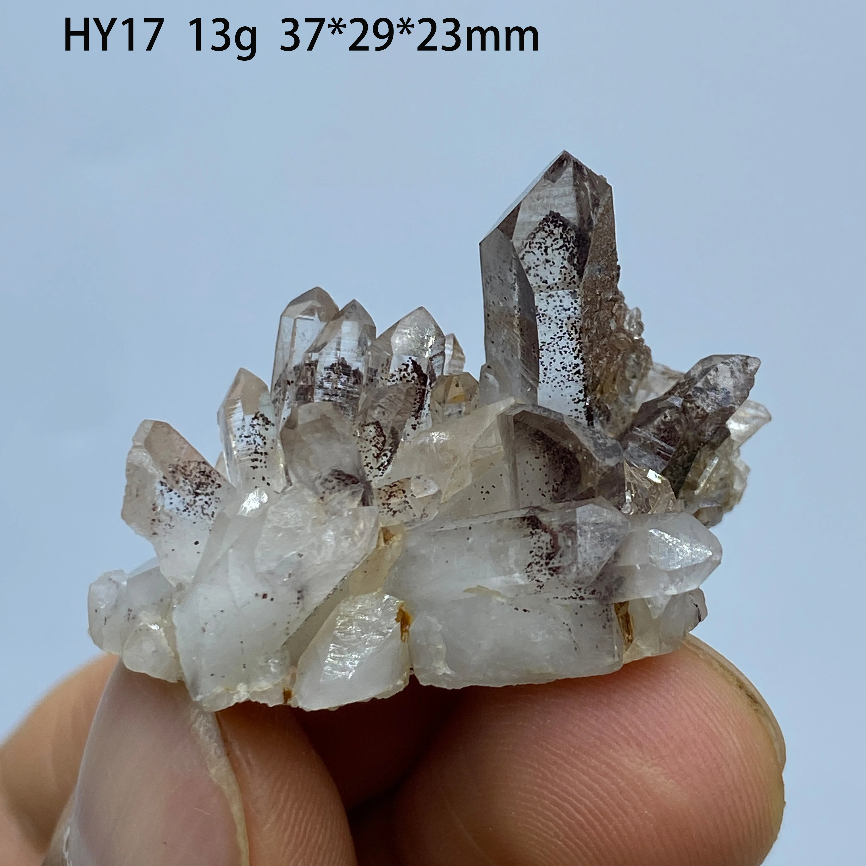 Natural Red Phantom Quartz Cluster Rare Pyramid Red Ghost Landscape Inclusion Raw Crystal Specimen Healing Mineral Home Decor