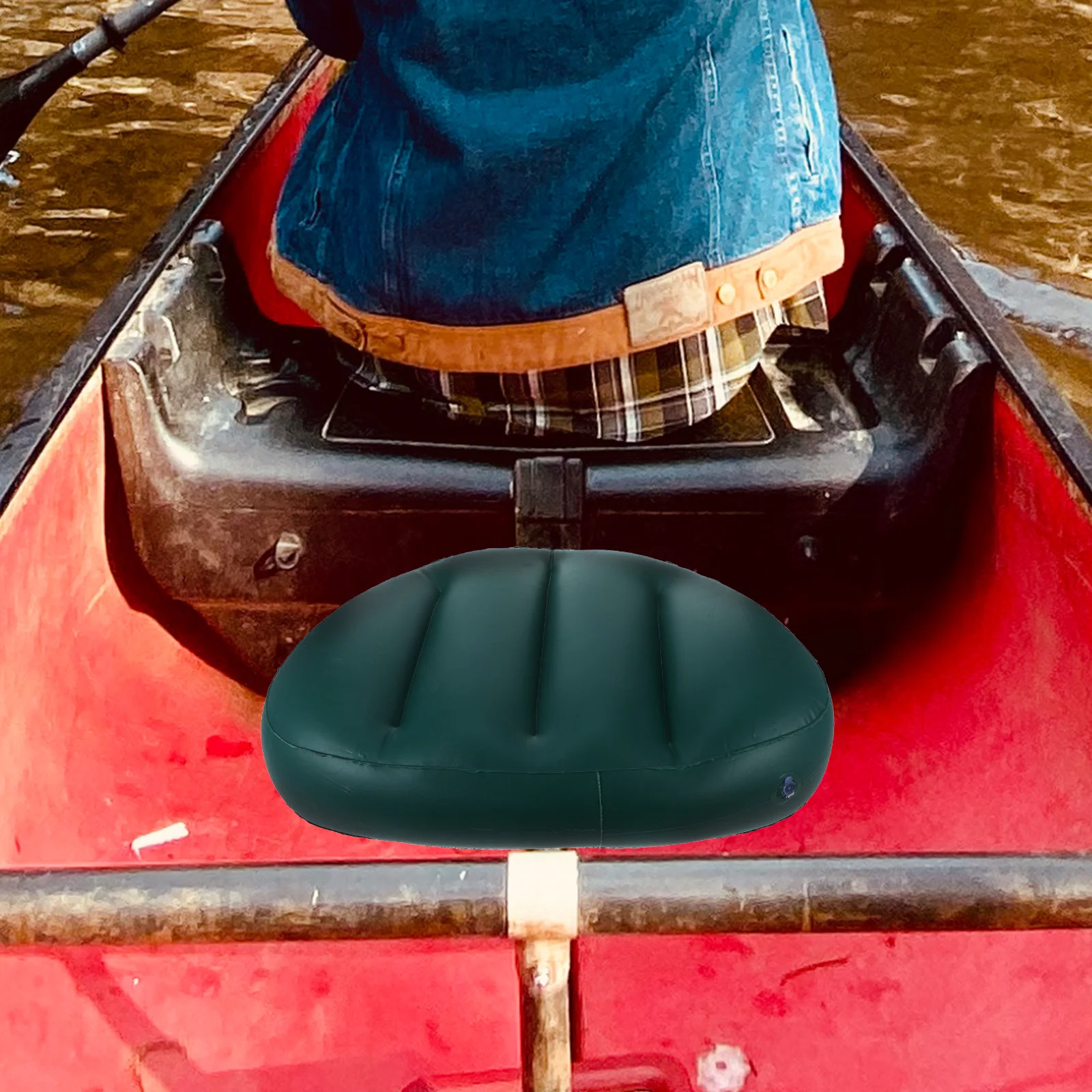 Water Rafting Opblaasbaar Kussen Zitkussen Opblaasbaar Zadel Rugkussen Opvouwbare Bootstoel Kajak OutdoorDrifting