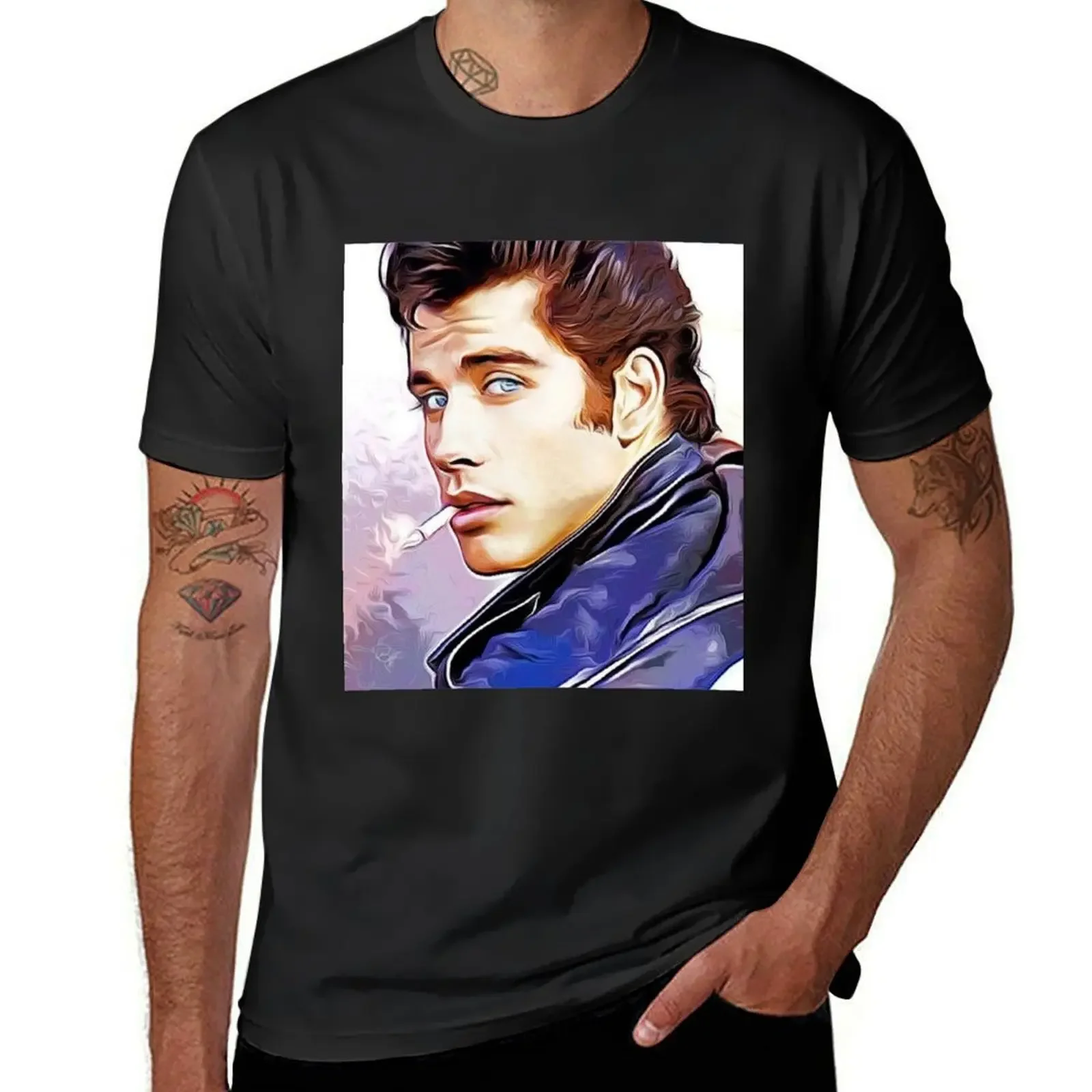 DANNY ZUKO / John Travolta T-Shirt rapper graphic tees cute tops plain white t shirts men