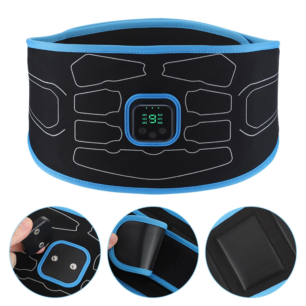 6 Modes Smart Abdominal Trainer Muscle Stimulator Toner Fitness Vibration Waist Belt Body Slimming Belt Electric Weight Loss