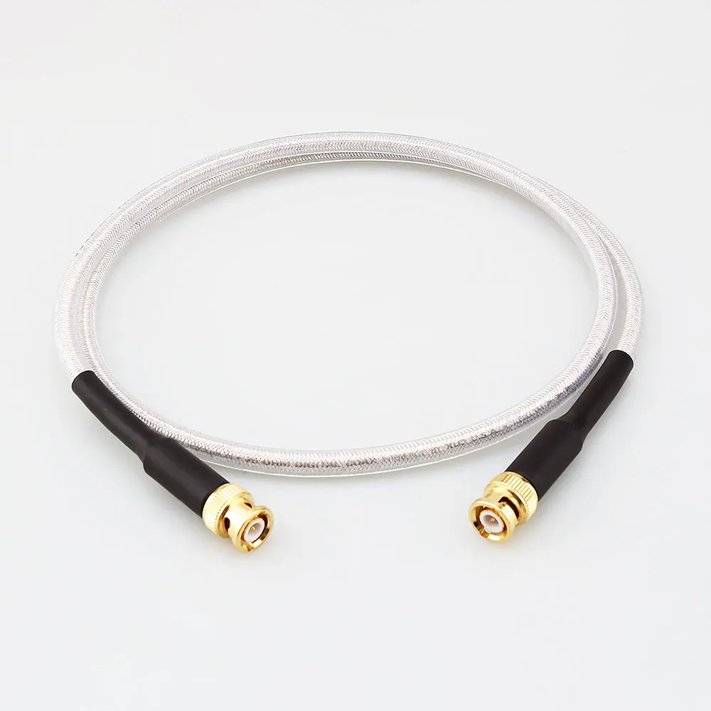 HiFi XLO HT4 Silver Plated 75 ohm Digital Audio BNC Cable High Fidelity Digital Coaxial Cable SDI, HD-SDI, CCTV, Came