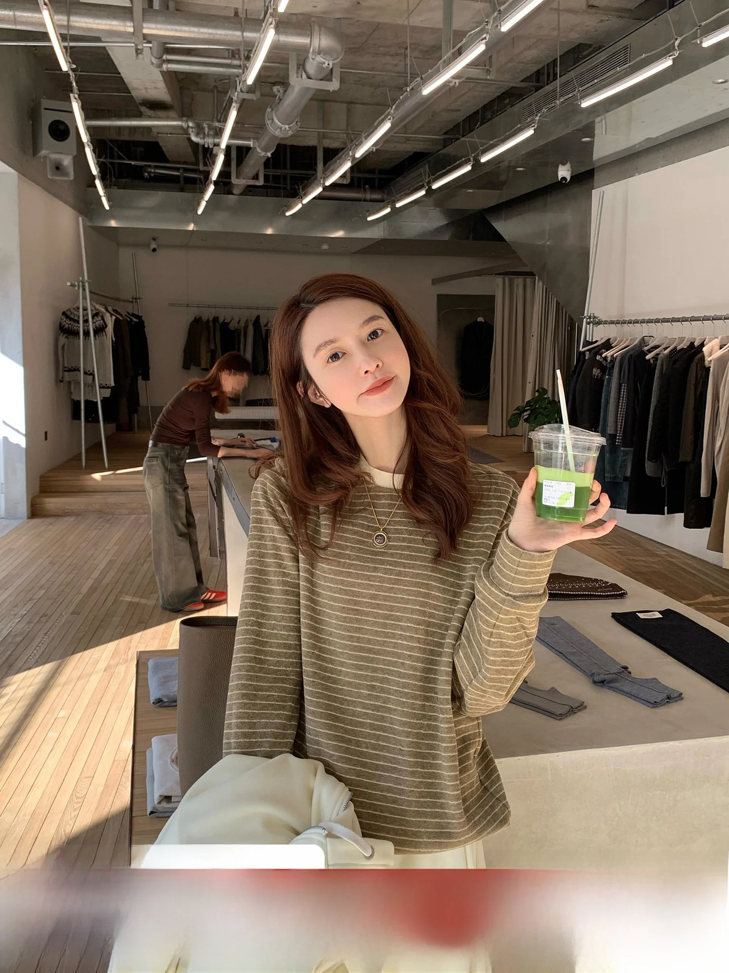 

Шелковая шерстяная футболка в полоску с цветными блоками, свободного кроя, с длинным рукавом, для повседневной носки, удобная, дышащая, влагоотводящая.