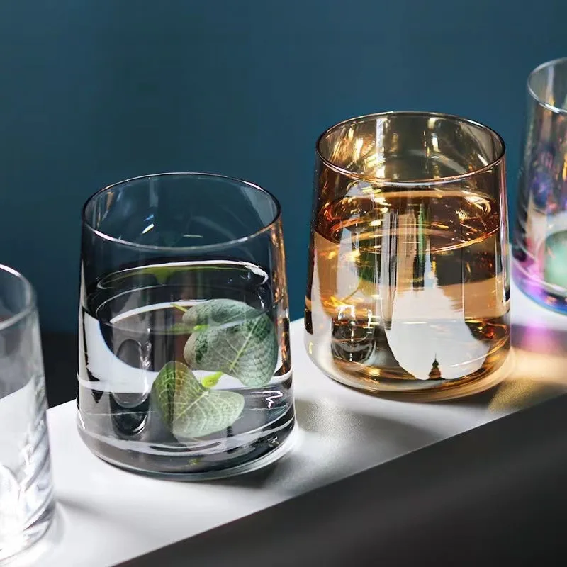 Drinking Glasses Set Glass Can Shaped Cups Beer & Coffee Tumbler Glasses Cocktail Glasses Clear Barista Home Kitchen Accessories