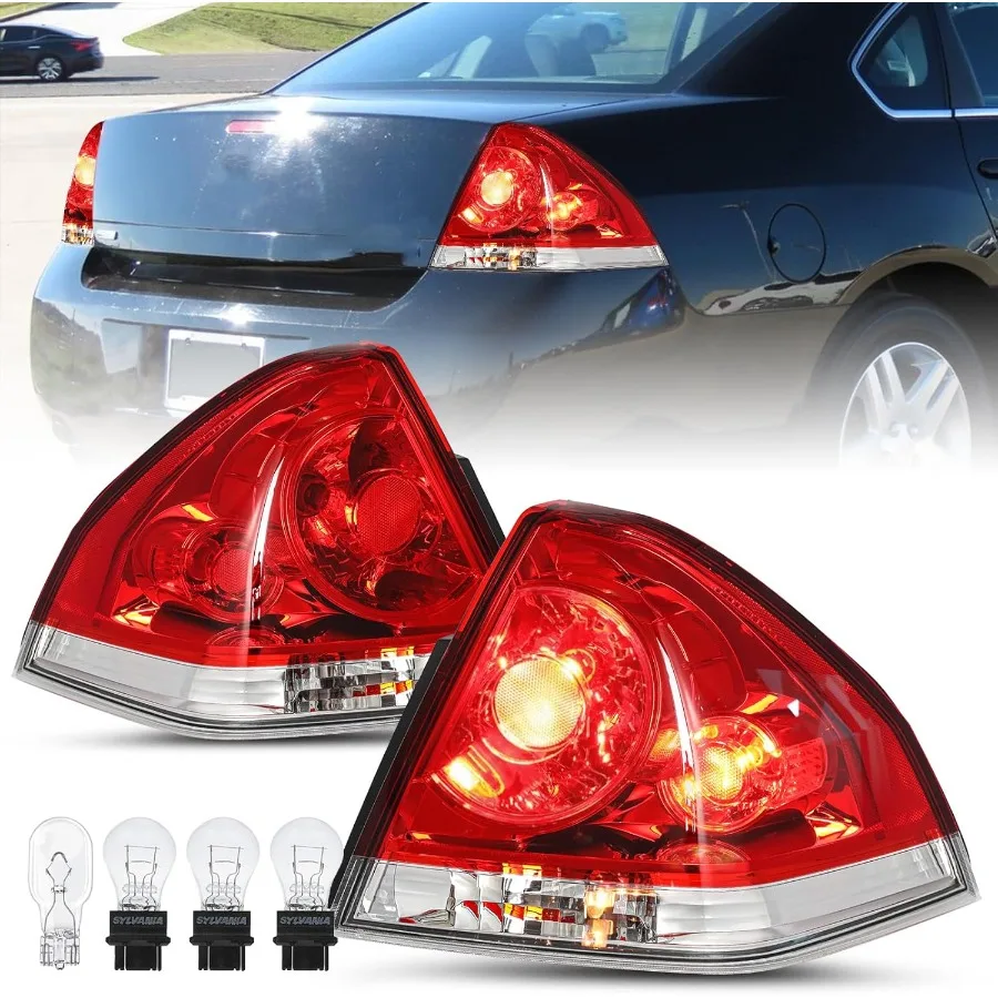 

Fit for 2006-2013 Chevy Impala Tail Light Assembly Replacement Halogen Outer Rear Taillight OE Direct Replacement Brake Tail Lam