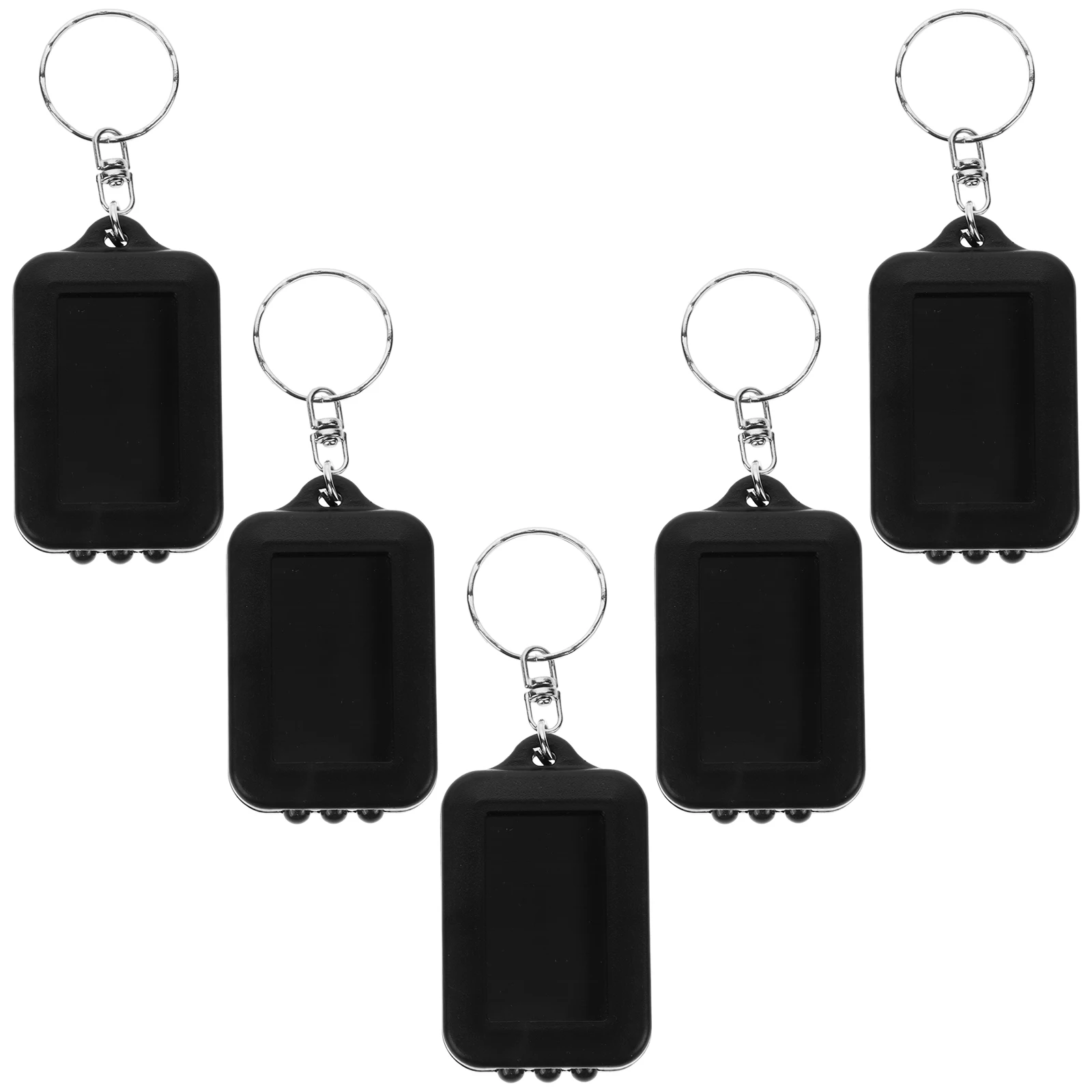 

5 Pcs Small Chic Flashlight Solar Panel LED Camping Beautiful Solar Charging Led Keychain Portable Keychain Lighting Tool