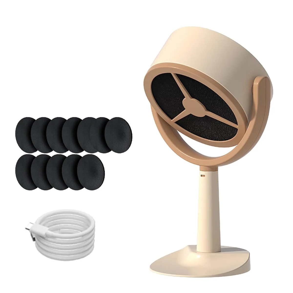 

A13G-Portable Smoke Purifier, Portable Smoke Filter for Smoking Indoors, Indoor Kitchen Mini Fan Portable Range Hood