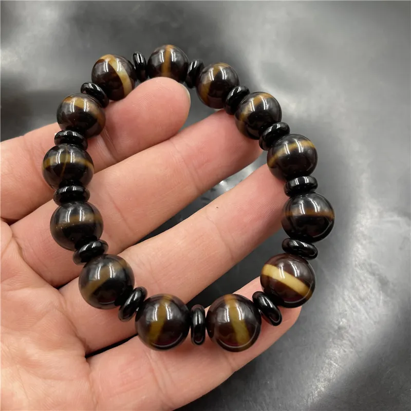 10Mm Fine Bead , Tibetan Old Agate Bracelet