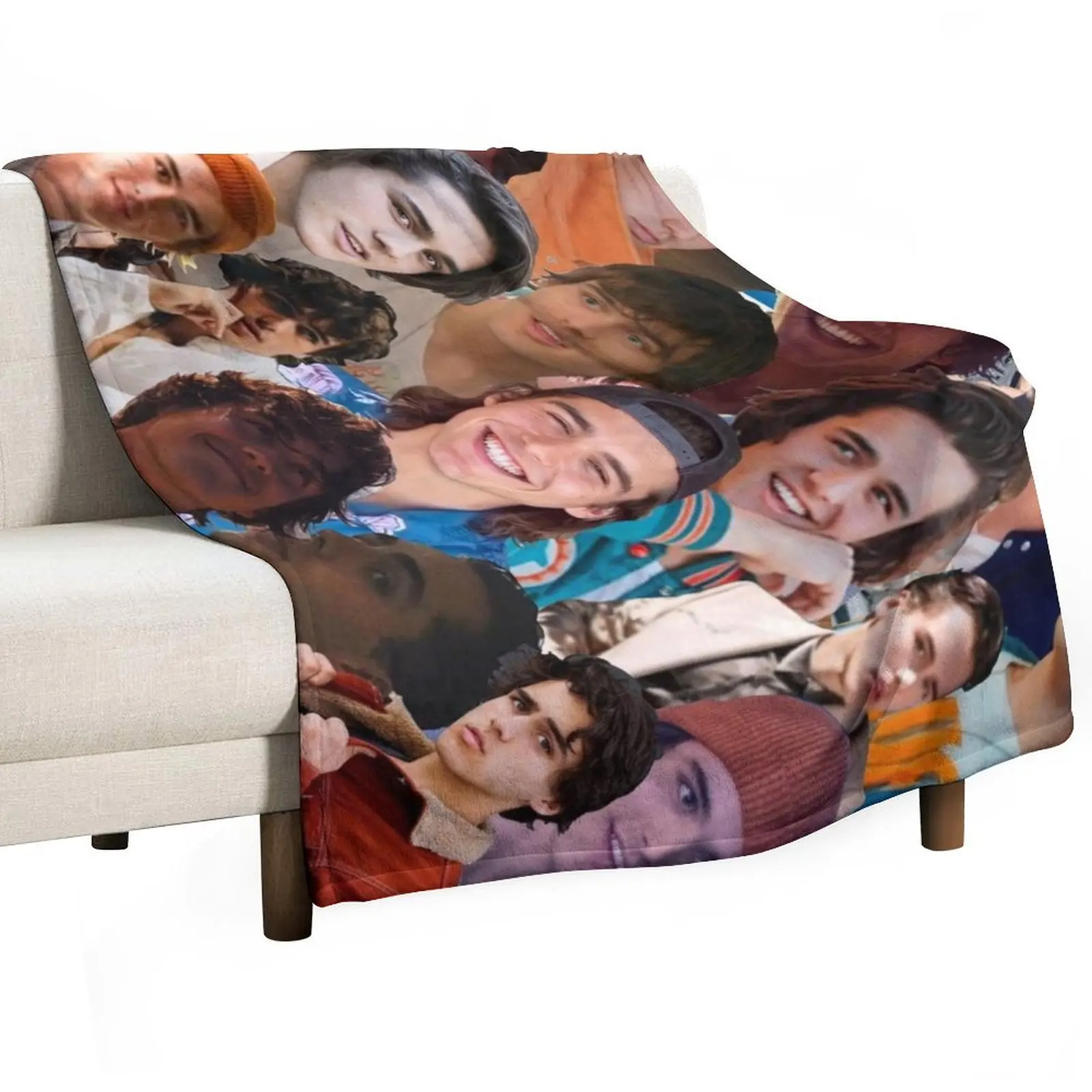 

Charlie Gillespie Photo Collage Throw Blanket Soft Big Decoratives Flannels Blankets