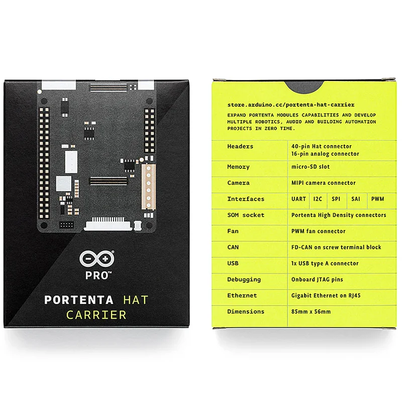 Arduino Portenta Hat Carrier ASX00049 Portenta H7 X8 C33 Аутентичный итальянский продукт Одноплатный компьютер для камеры