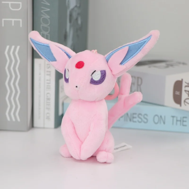 Original Potdemiel Piplup Gengar Schlüsselanhänger Plüschtiere Clefairy Slowpoke Jigglypuff Eevee Mimikyu Rowlet Anhänger Plüschpuppen – Detail 10