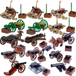 Medieval Napoleonic Wars Cannon Building Blocks Military Guard Infantry Knight Soldiers Figures Trench Weapons Bricks Toys Gifts