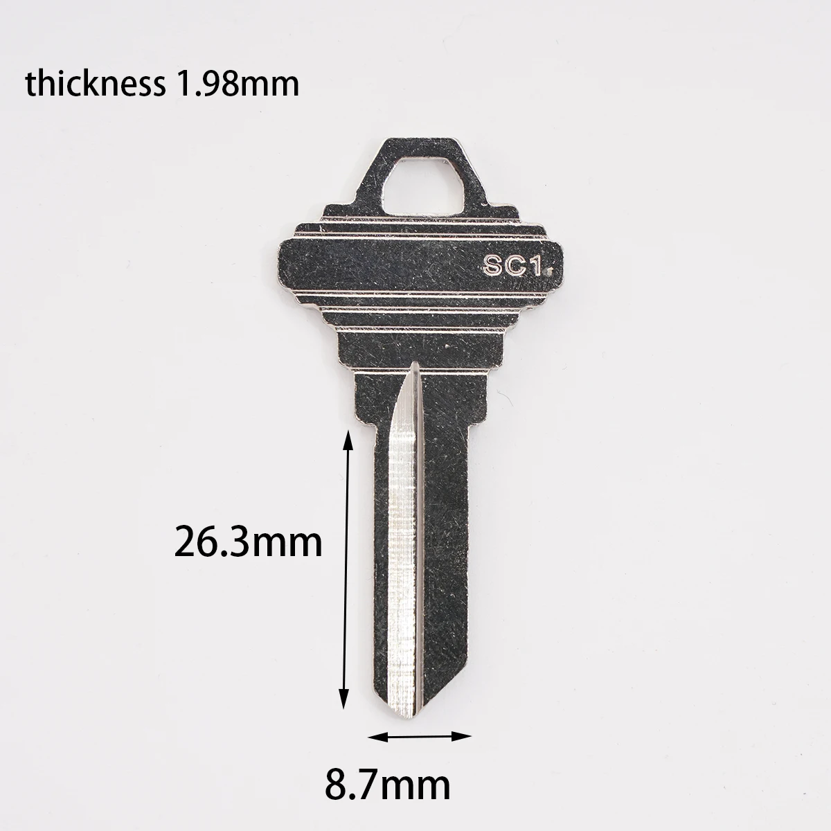 10pcs House Home Door KW1/SC1/SC4 Key blanks Locksmith Supplies Blank Keys