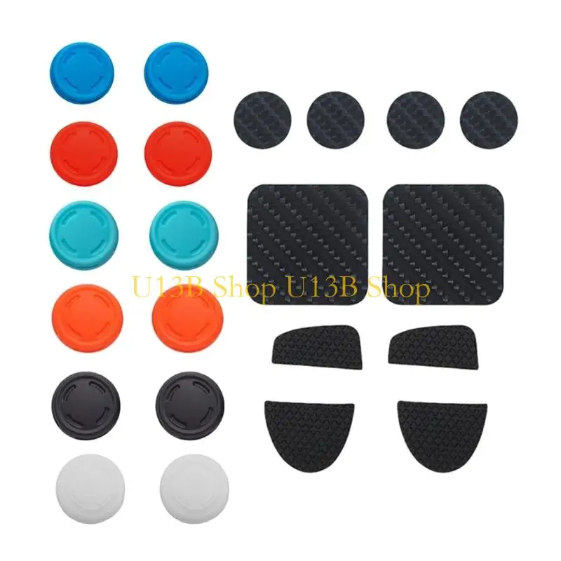 U13B Protective Cap with Joystick Covers Back Button Pad Gaming Accessory Easy Setups Button Caps Touchpad Sticker Replacement