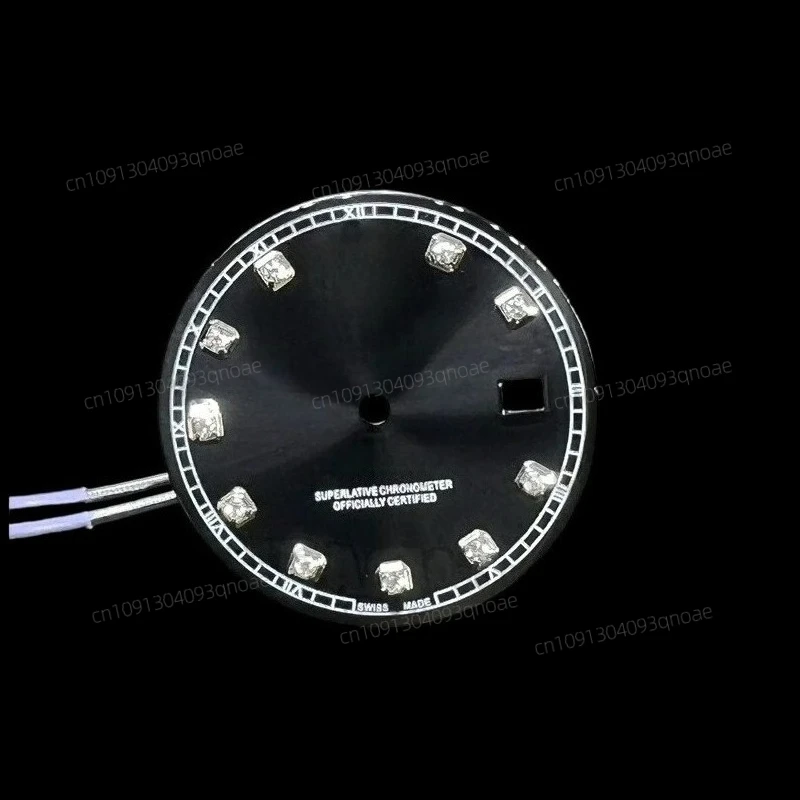 31mm Date Dial - Compatible with Seagull,  2824/2836/8200 Movements, Stick Dial Design for Watch Modding