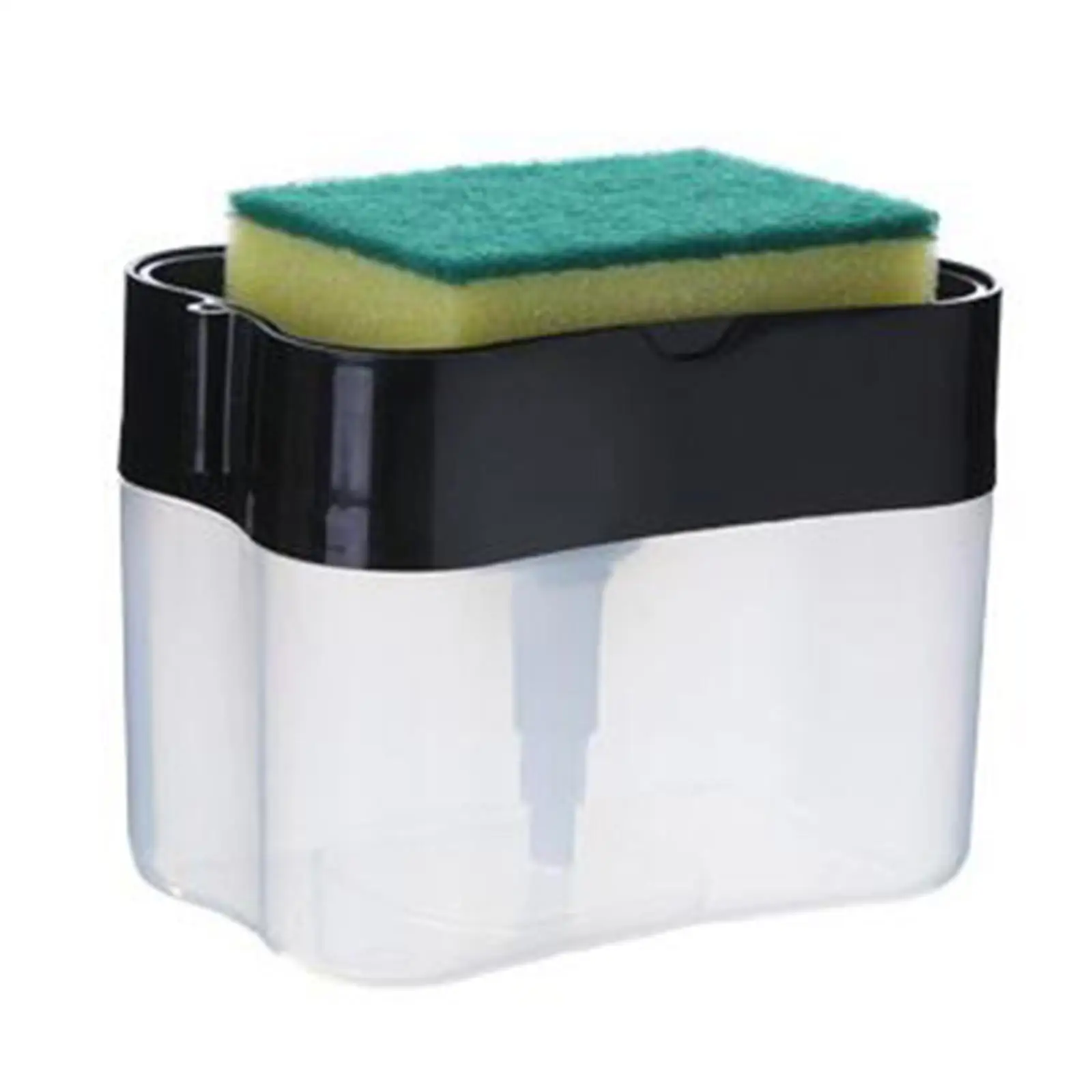 Dish Soap Dispenser and Sponge Holder 2 in 1 Dishwashing Soap Pump Dispenser