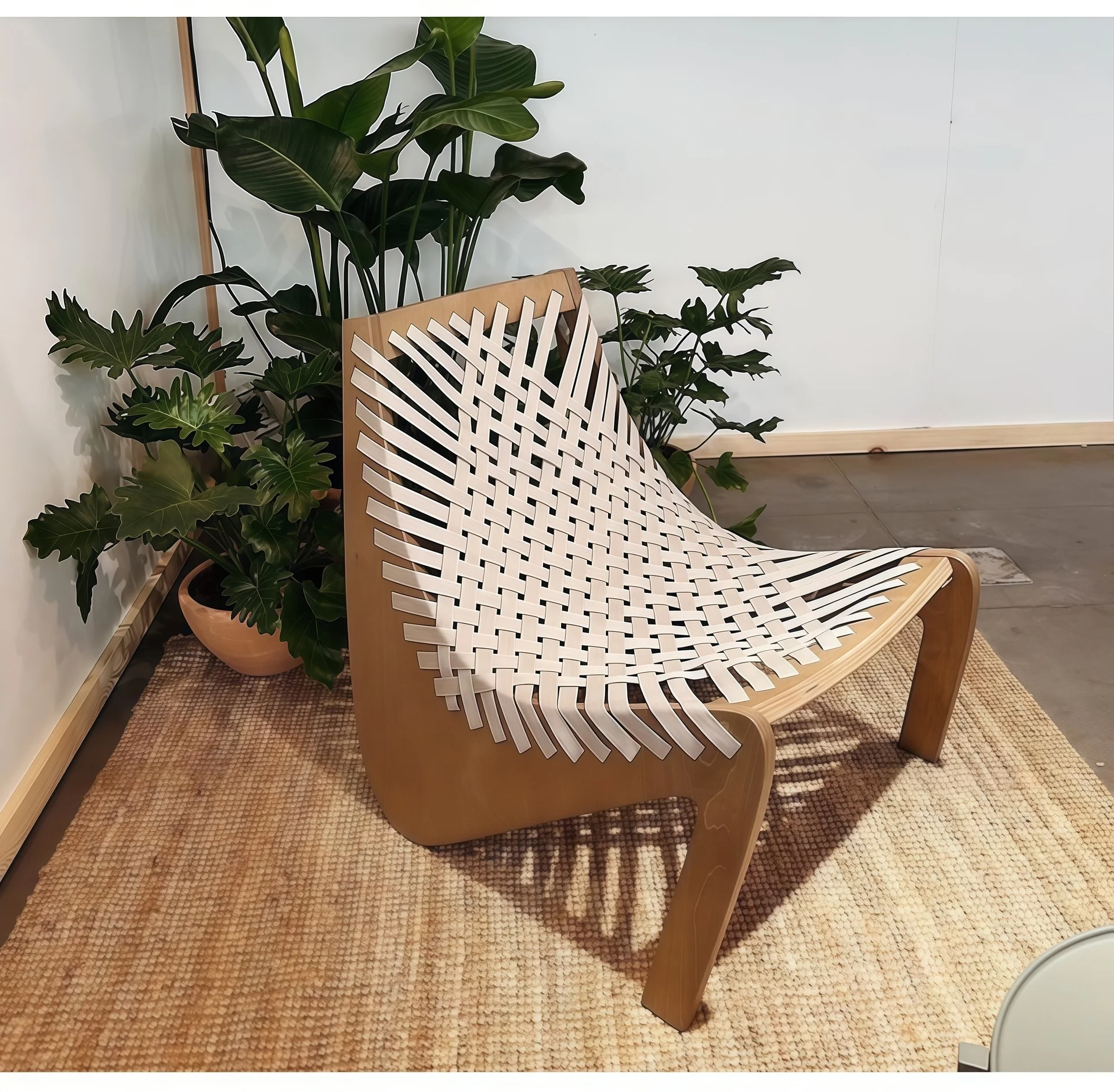 &Modern Rattan Foldable Eco-Friendly Outdoor Sun Lounger Recliner Armless for Hotel Garden Balcony Patio