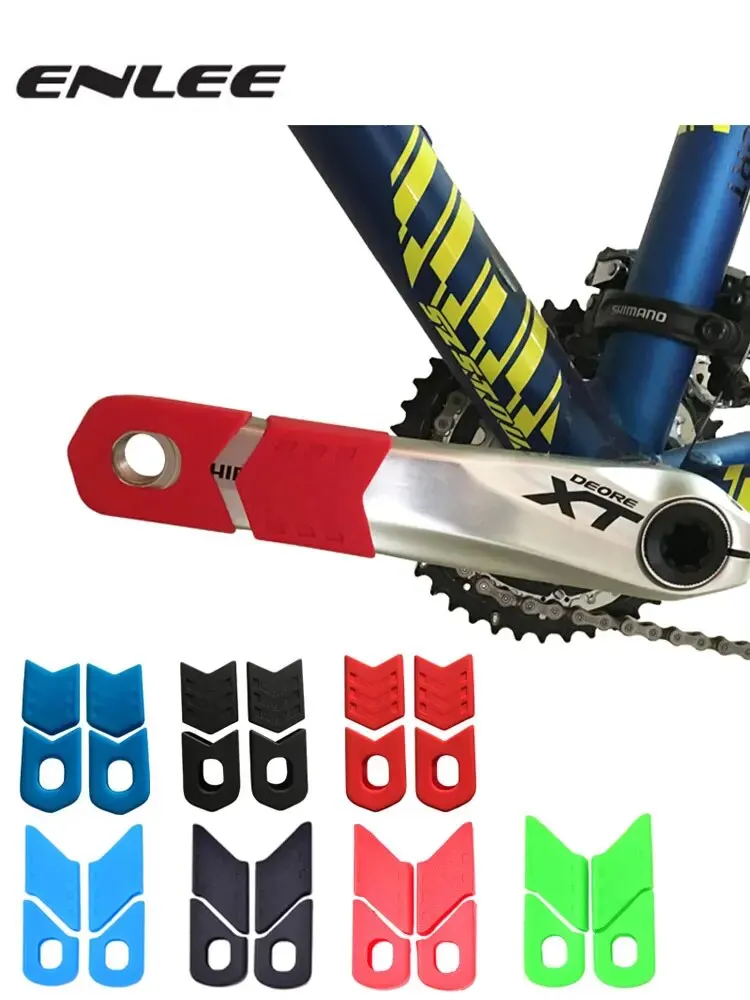 ENLEE 4 stücke/1 satz Mountainbike Kurbel Schutzhülle MTB Fahrrad Kurbel Set Schutzhülle Kurbel Arm Abdeckung Universal Fahrrad zubehör