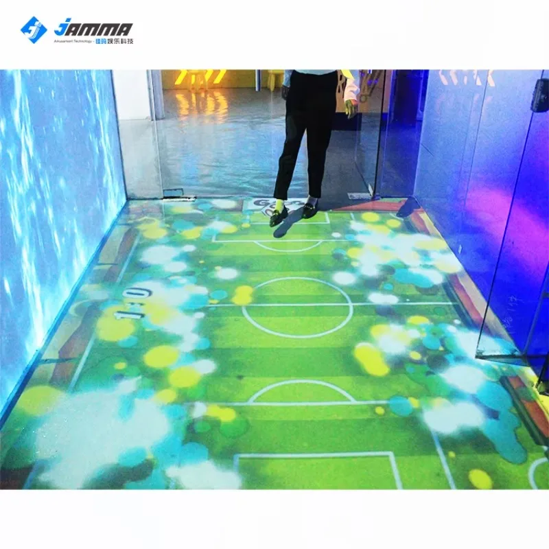 Juego interactivo de proyector LED para niños, sistema interactivo de proyección de suelo