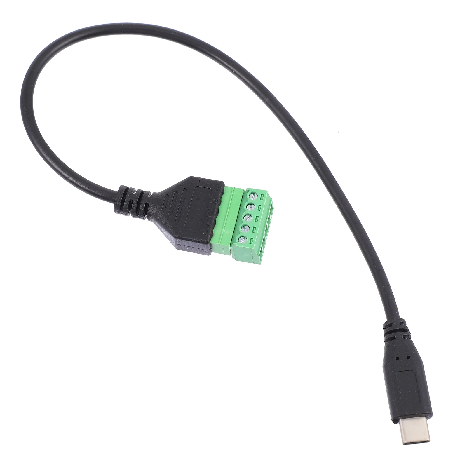 

Adapter Cable Screw Terminal Fixed Type-C USB Plug to 5Pin Bolt Connector Copper Computer Part USB-C