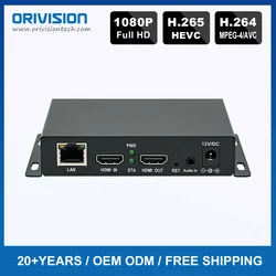 H.265 H.264 HDMI to IP Video Encoder Streaming HDMI RTSP Encoder 4K with SRT, RTMP, RTMPS, RTSP, UDP, HTTP, HLS, FLV, ONVIF