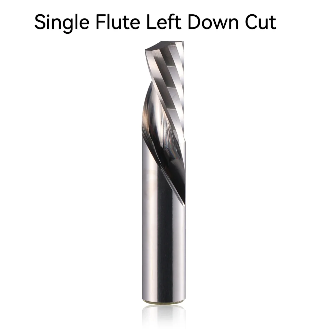 2Pcs Down Cut Left Single Flute Endmill 3.175mm 4mm 5mm 6mm 8mm 10mm CNC Router Bit for Acrylic MDF Wood Cutting
