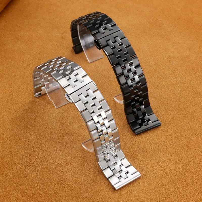20mm 22mm Quick Release Solid Diving Stainless Steel Watch Strap Metal Butterfly Folding Watch Buckle Band for Universal Band