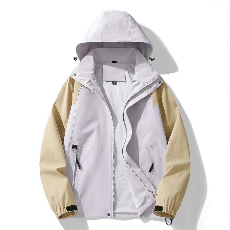

Men Waterproof Camping Climbing Hip Hop Coats Jacket Men High Street Windbreaker Coats Women Spring Autumn Thin Fashion Jackets